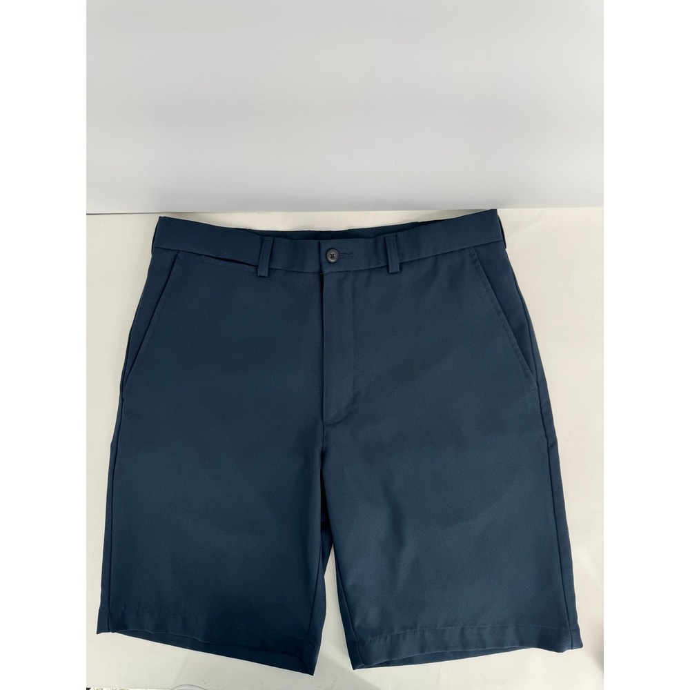 Ben Hogan Performance Navy Blue Flat Front Performance Shorts Men's Fit Golf